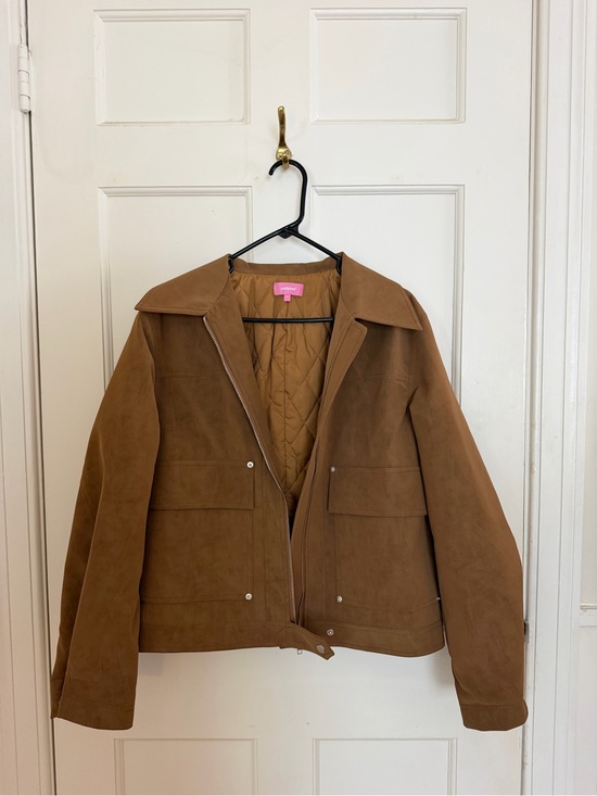 Edikted Jackets & Blazers - Edikted Brown Suede Bomber Jacket